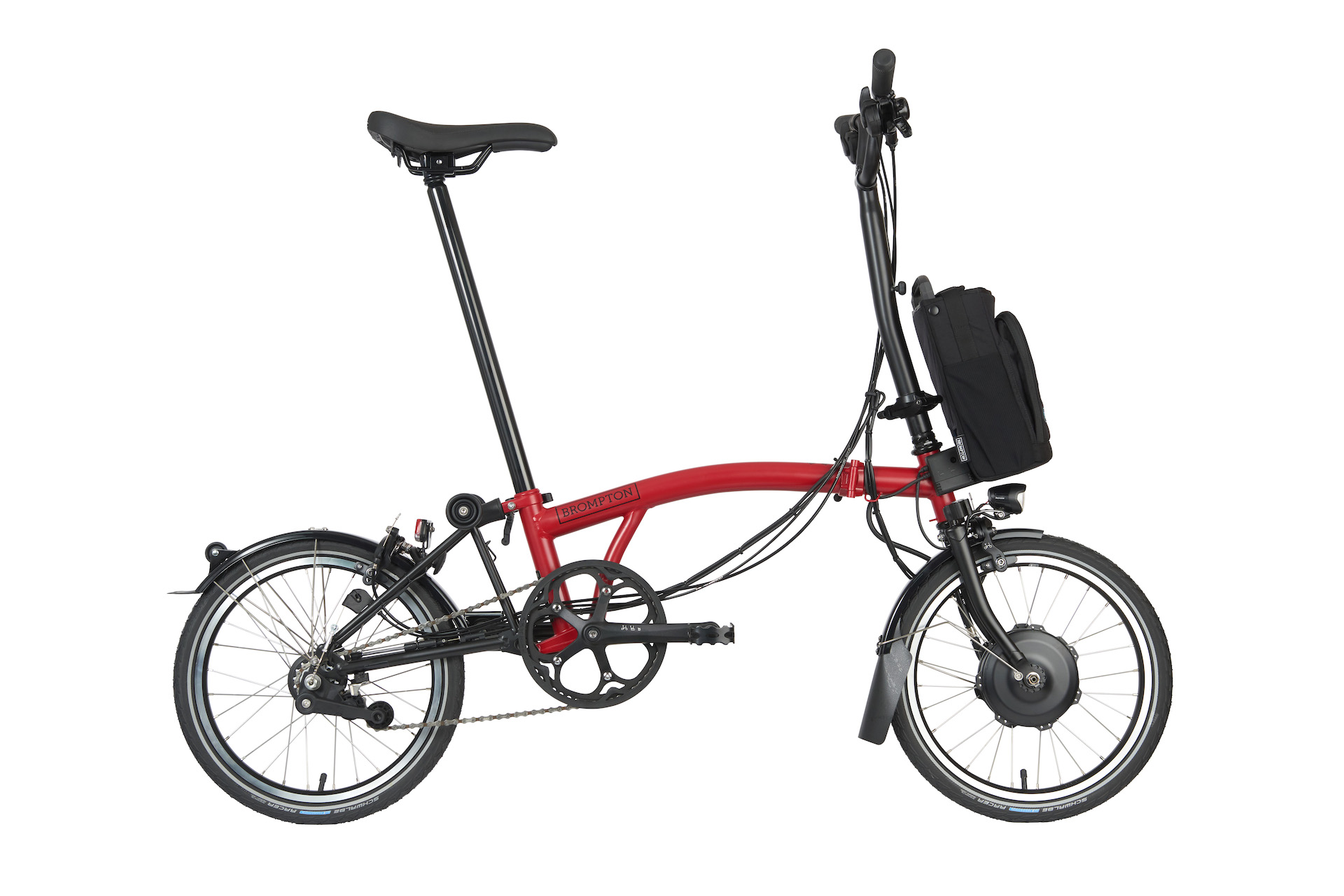 Brompton Electric C Line House Red   H-Lenker